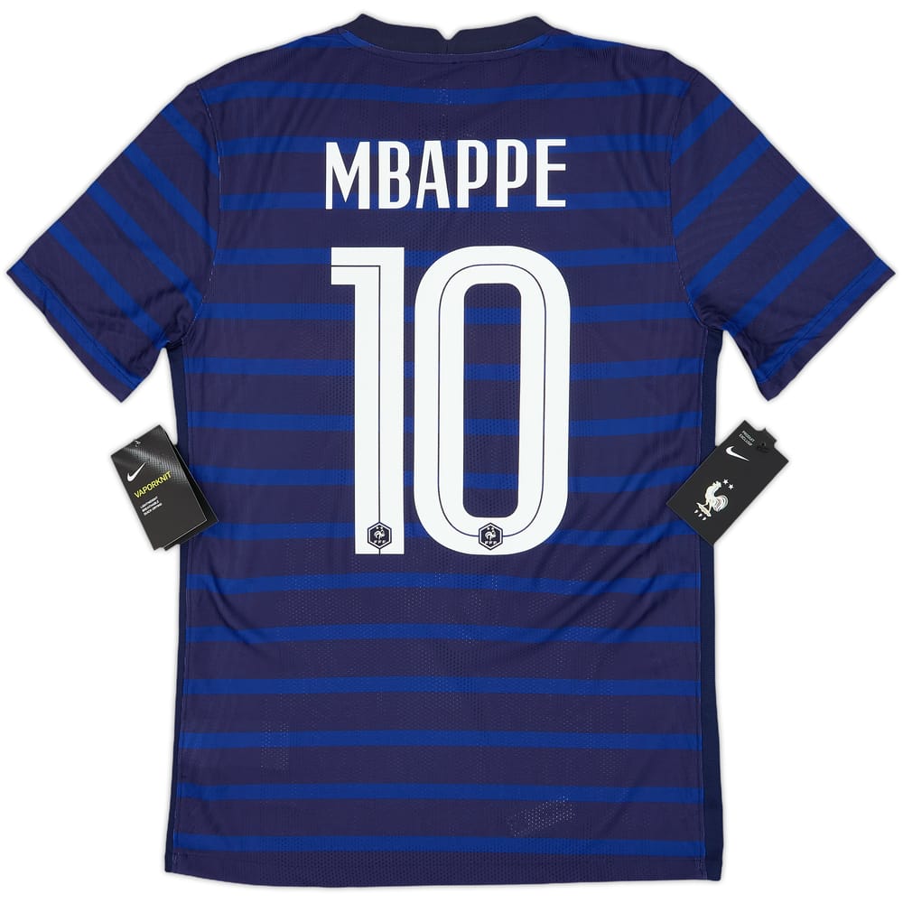 2020-21 France Authentic Home Shirt Mbappe #10 (S)