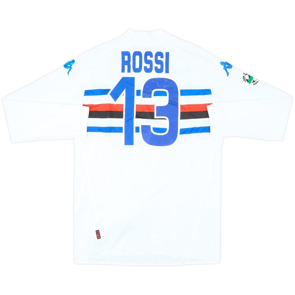 2009-10 Sampdoria Away L/S Shirt Rossi #13 (XXL)