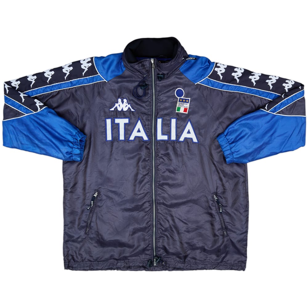 1999-00 Italy Kappa Hooded Rain Jacket - 8/10 - (XL)