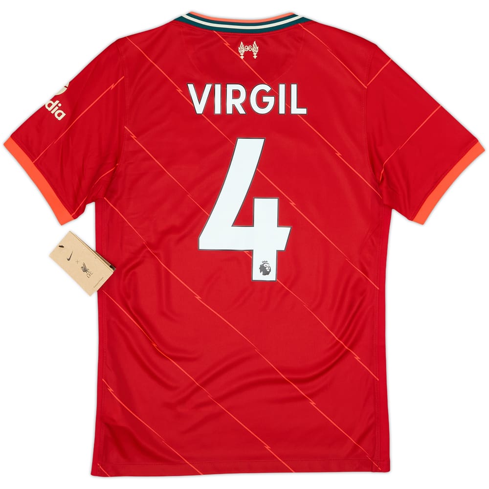 2021-22 Liverpool Home Shirt Virgil #4 (S)