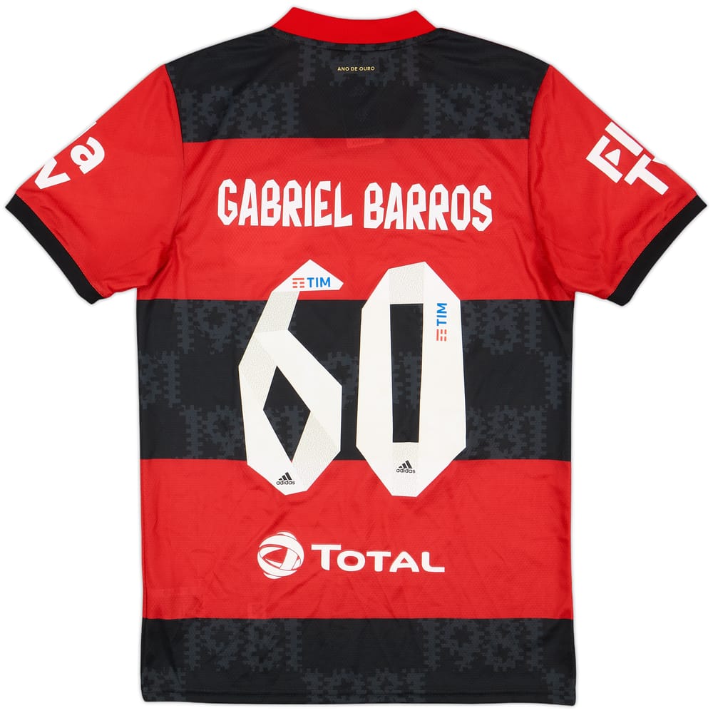 2021 Flamengo Home Shirt Gabriel Barros #60 (S)