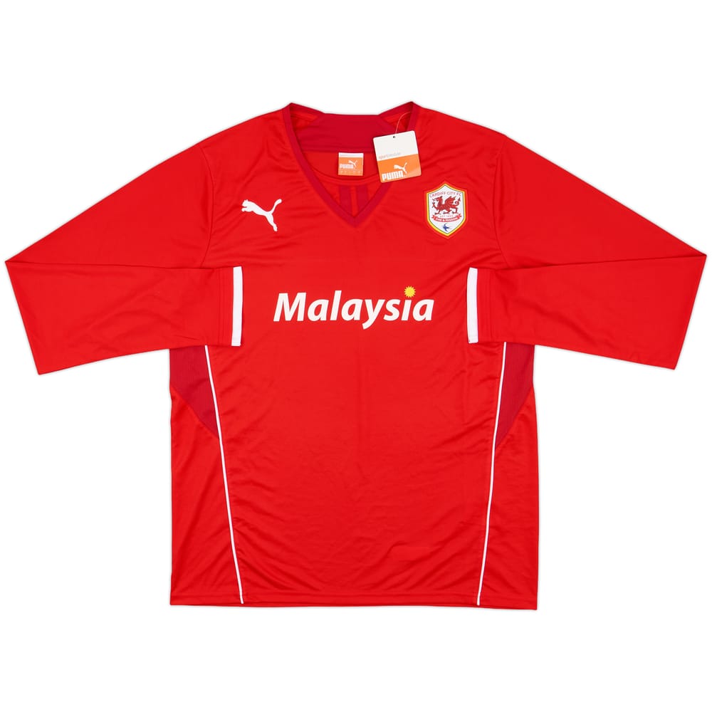 2013-14 Cardiff Home L/S Shirt (L)