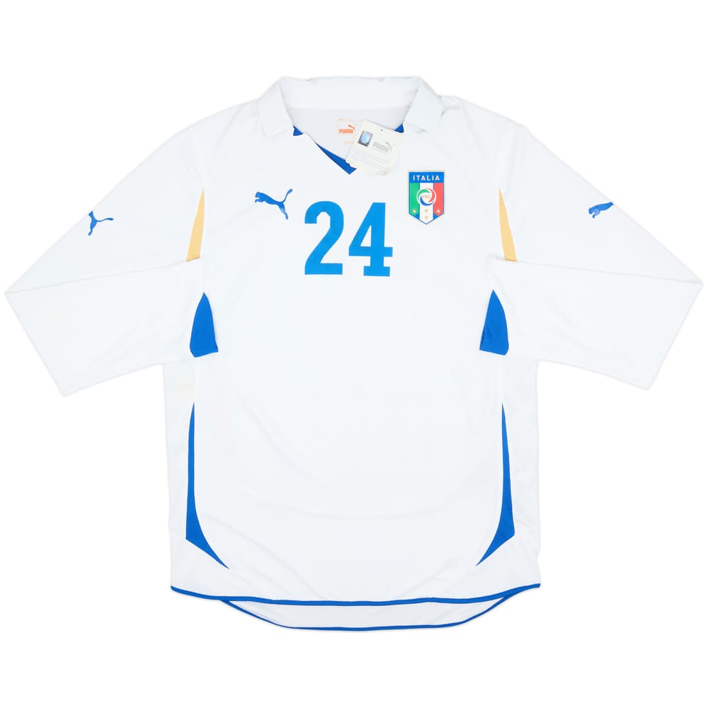 2010-12 Italy Player Issue Away L/S Shirt #24 (L)