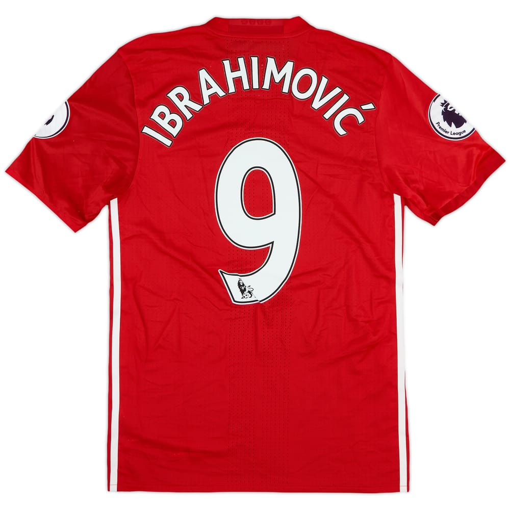 2016-17 Manchester United Player Issue Home Shirt Ibrahimovic #9 (S/M)