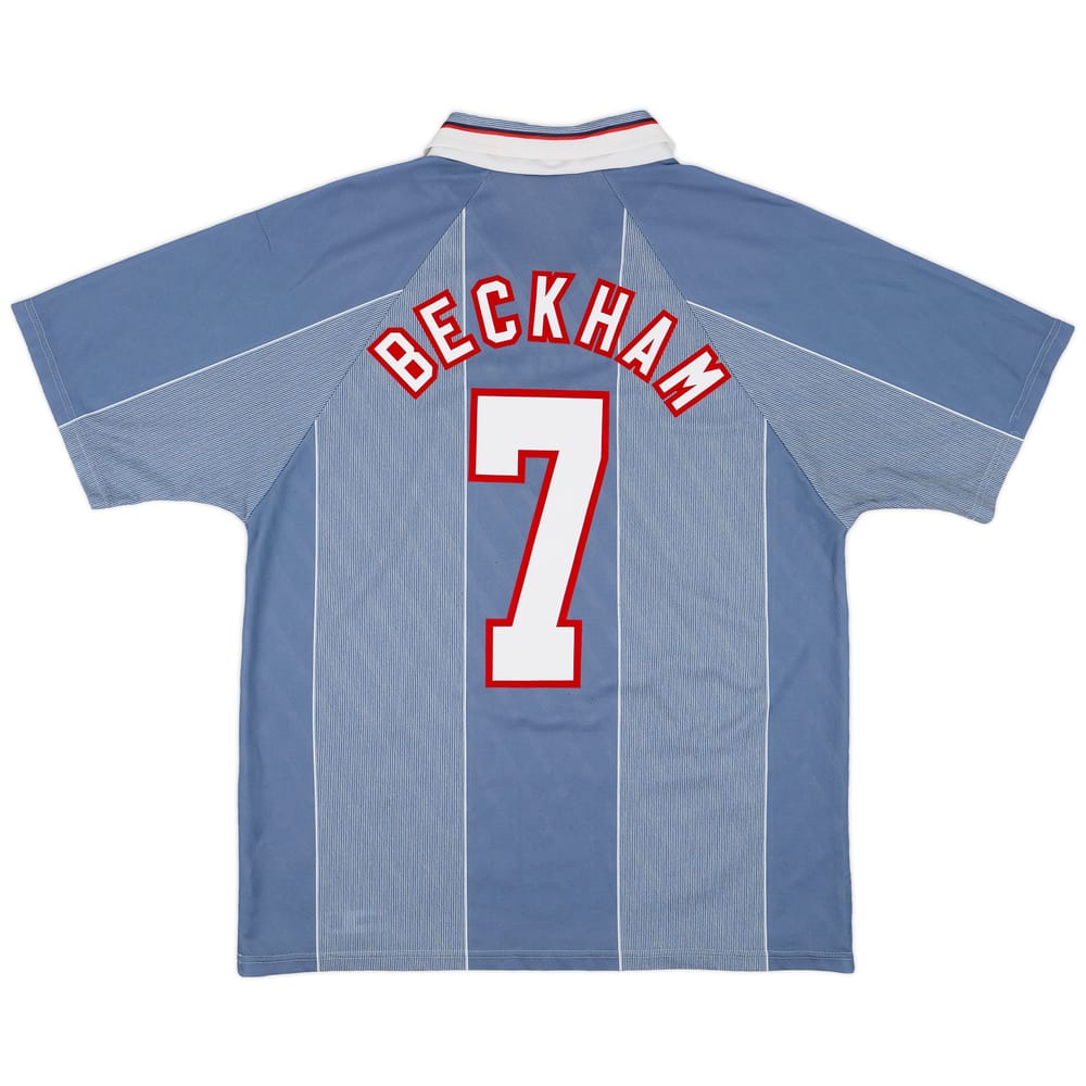 1996-97 England Away Shirt Beckham #7 - 5/10 - (L)