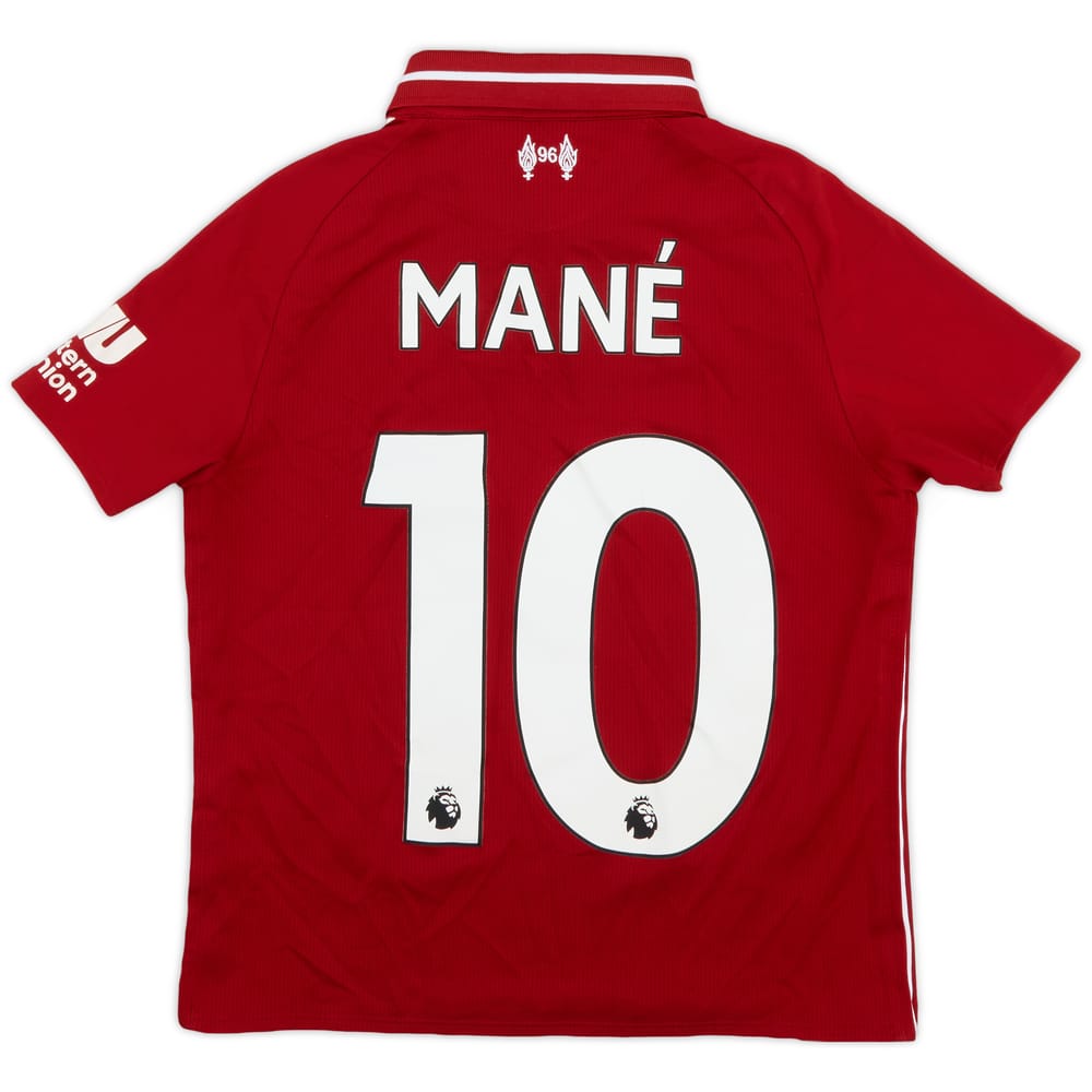 2018-19 Liverpool Home Shirt Mane #10 - 6/10 - (S.Boys)