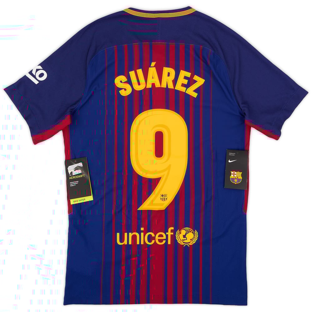 2017-18 Barcelona Authentic Home Shirt Suarez #9 (S)