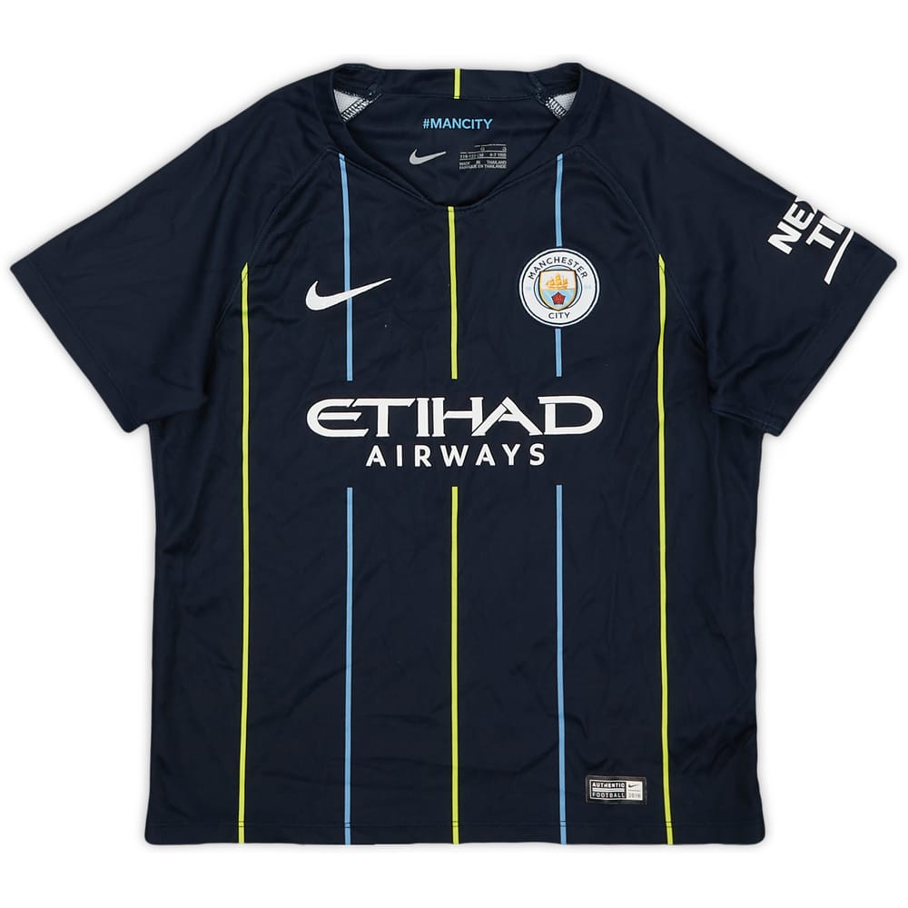 2018-19 Manchester City Away Shirt - 9/10 - (6-7 Years)
