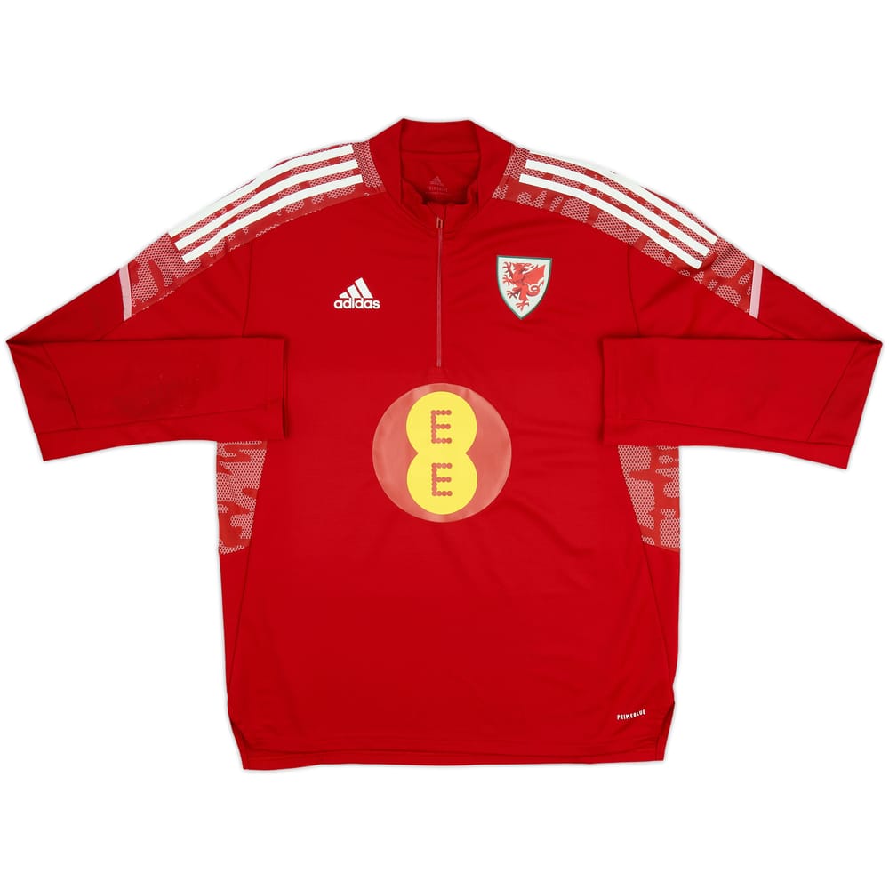 2022-23 Wales adidas 1/4 Zip Training Top - As New