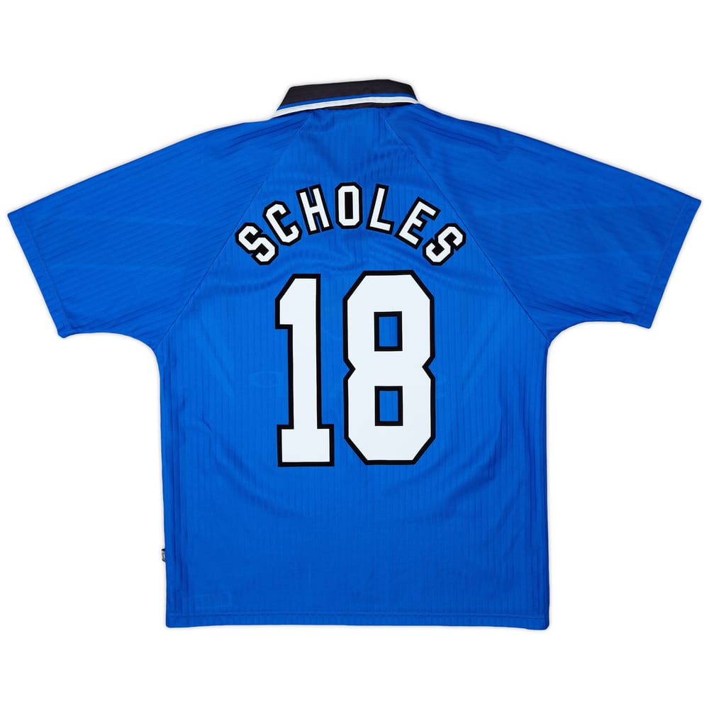 1996-98 Manchester United Third Shirt Scholes #18 - 8/10 - (M)