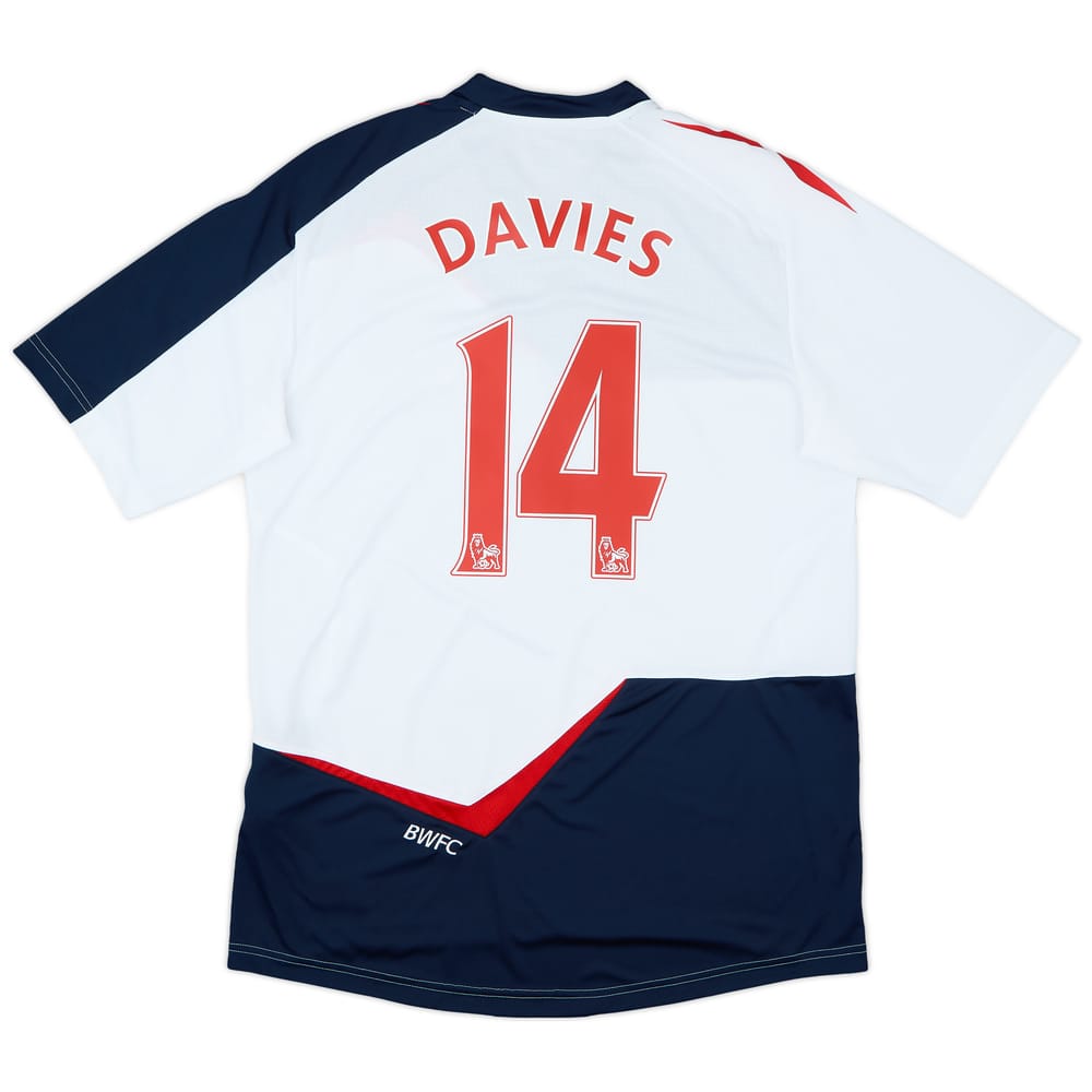 2011-12 Bolton Home Shirt Davies #14 - 7/10 - (L)