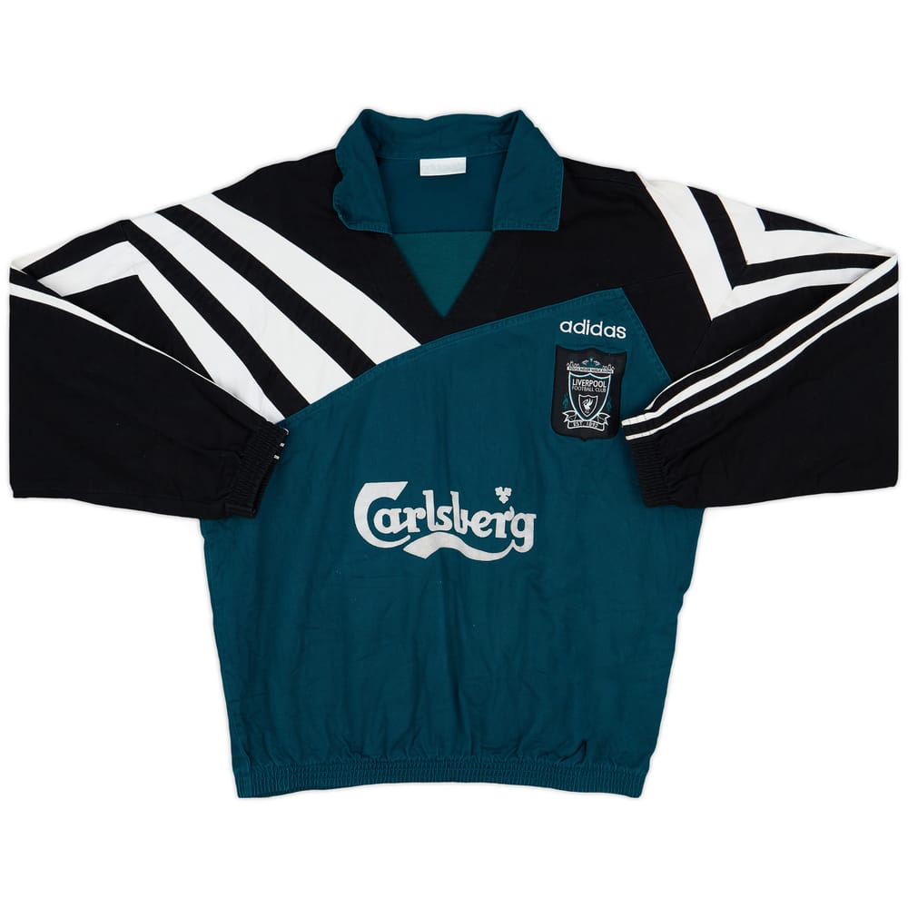 1995-96 Liverpool adidas Drill Top - 8/10 - (L)