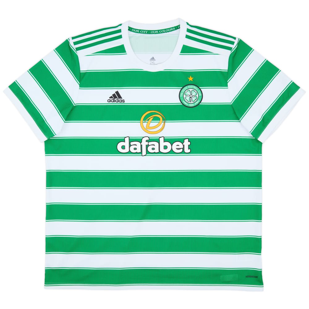 2021-22 Celtic Home Shirt - 8/10 - (XXL)