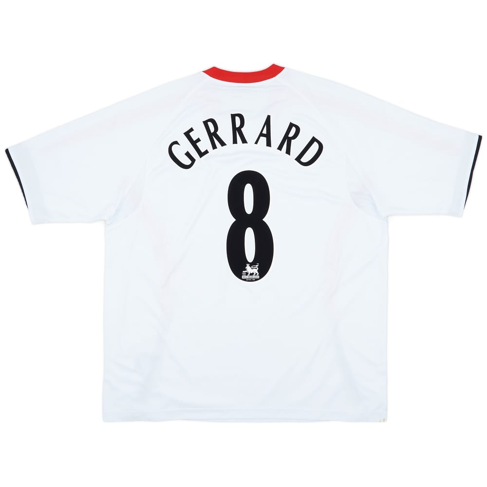 2005-06 Liverpool Away Shirt Gerrard #8 - 8/10 - (XL)