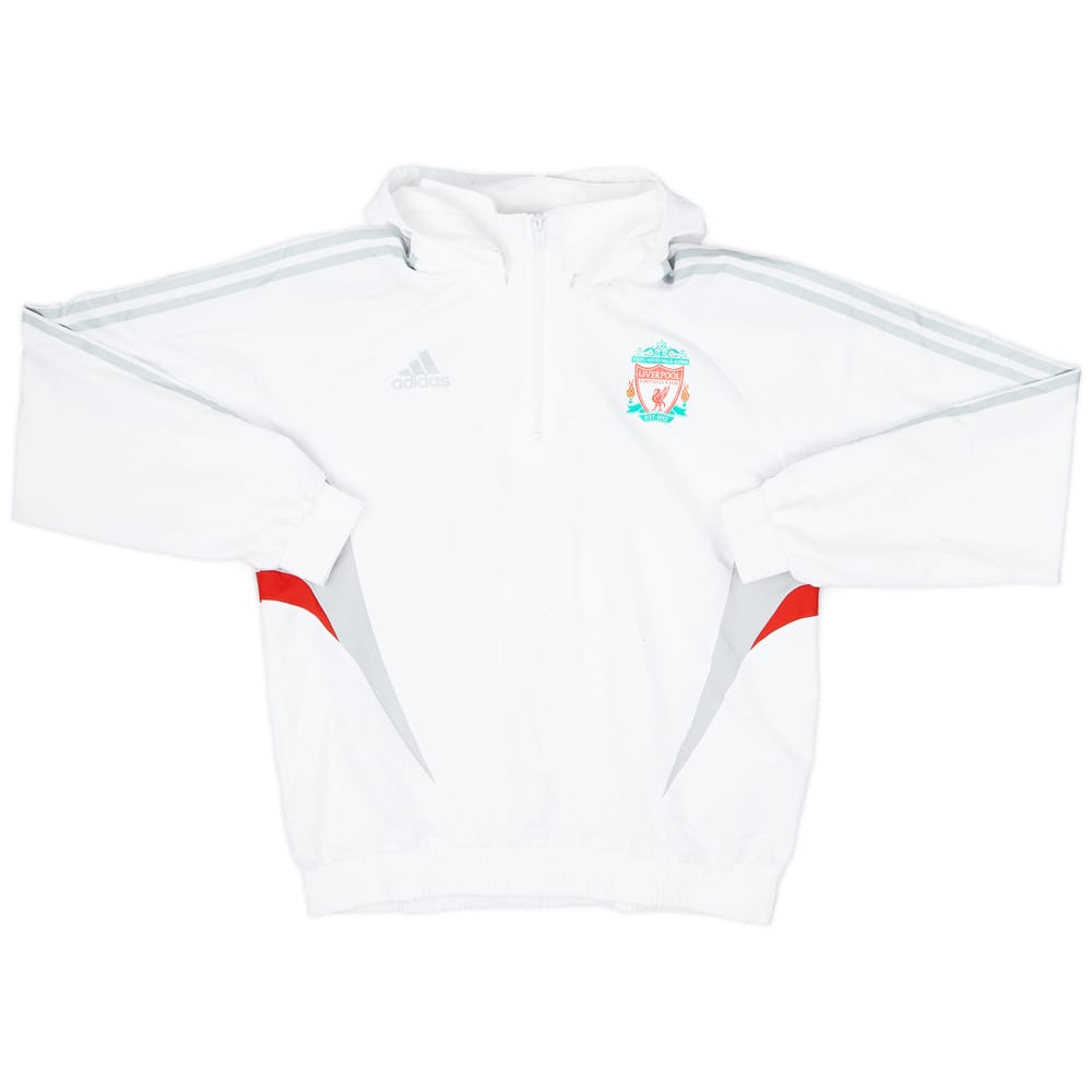 2008-09 Liverpool adidas 1/4 Zip Hooded Drill Top - 6/10 - (M/L)