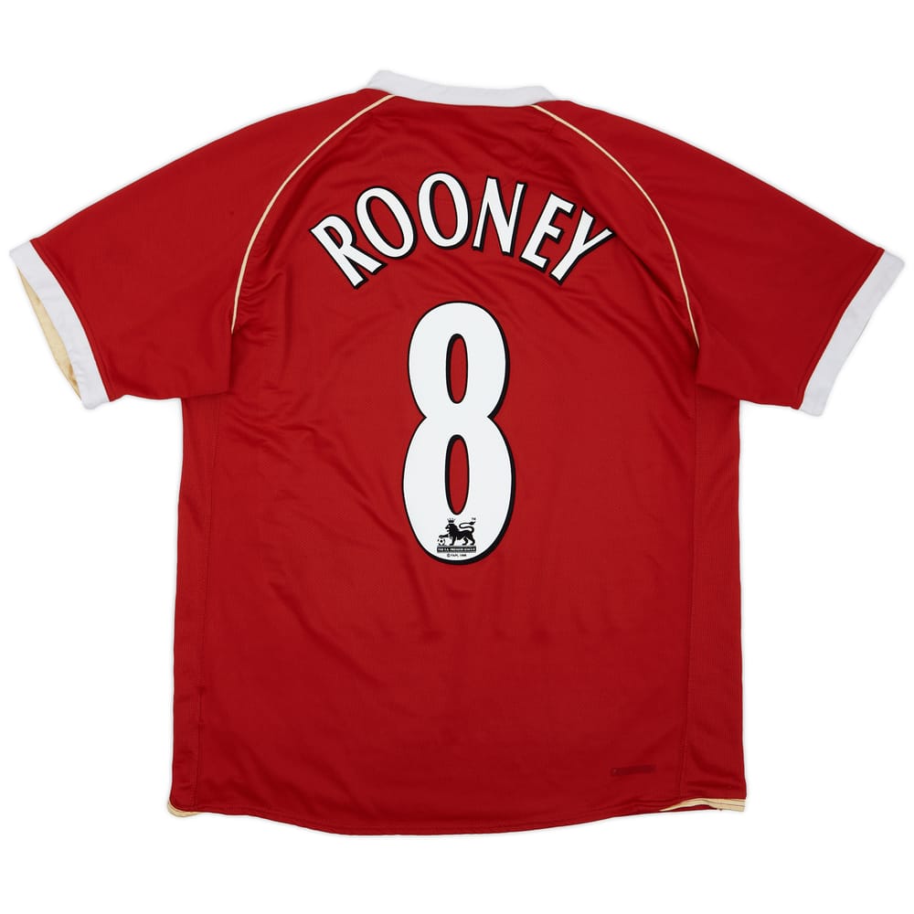 2006-07 Manchester United Home Shirt Rooney #8 - 7/10 - (S)