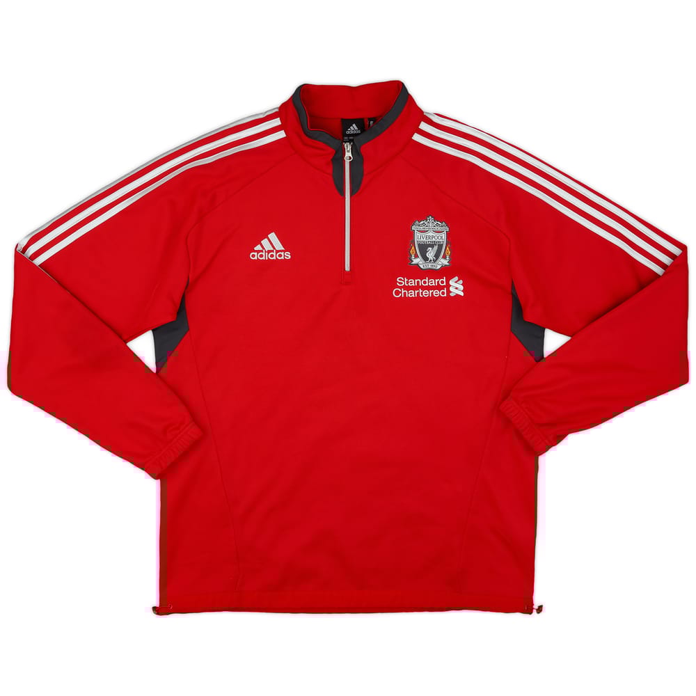 2011-12 Liverpool adidas 1/4 Zip Drill Top - 8/10 - (L)