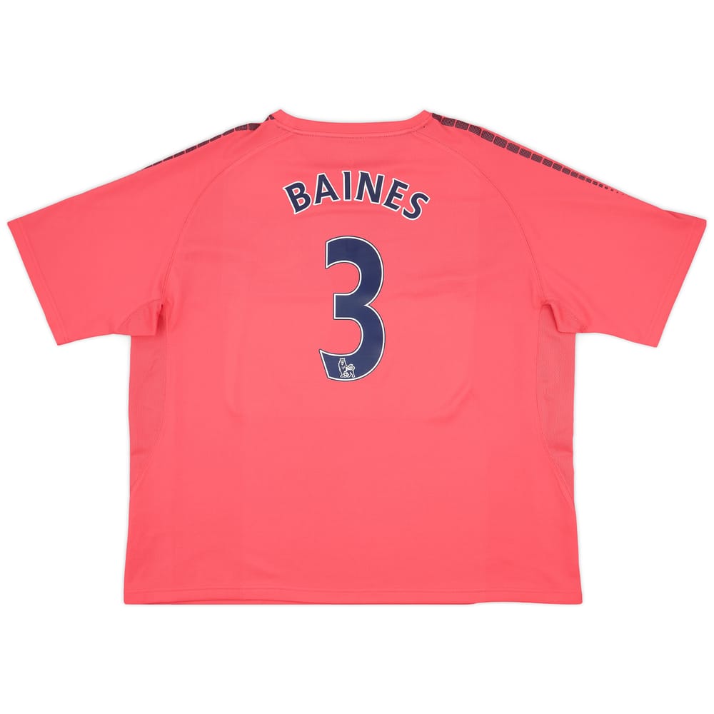 2010-11 Everton Away Shirt Baines #3 - 9/10 - (3XL)