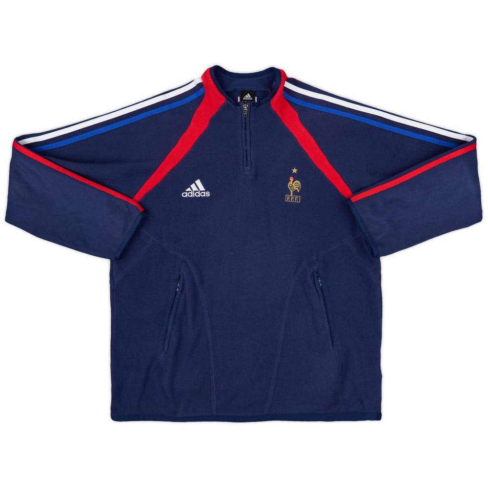 2003-04 France adidas 1/4 Zip Fleece Top - 9/10 - (M/L)