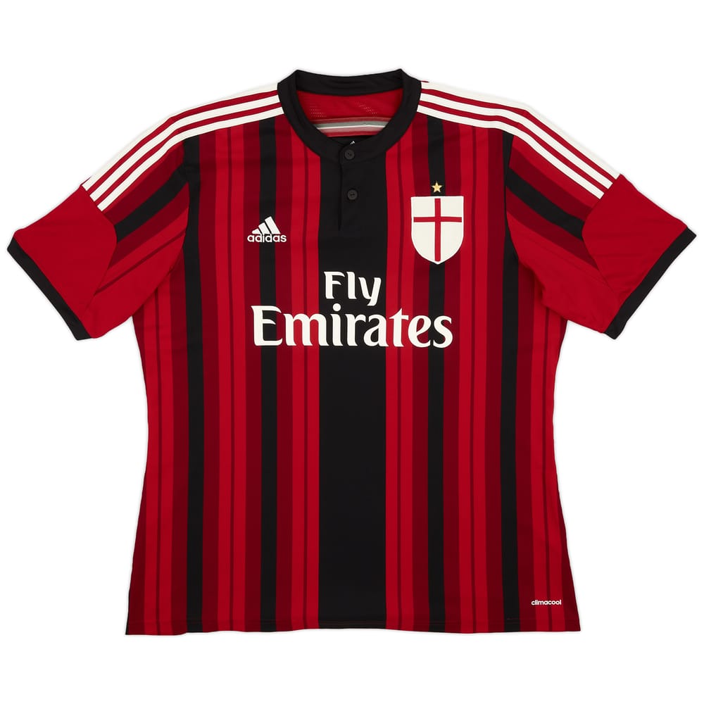 2014-15 AC Milan Home Shirt - 8/10 - (XL)