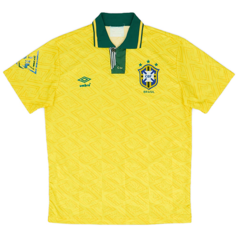 1991-93 Brazil Home Shirt - 6/10 - (L)