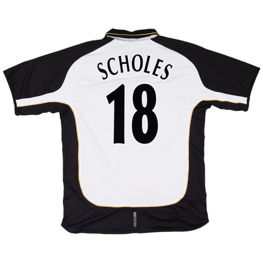 2001-02 Manchester United Centenary Away/Third Shirt Scholes #18 - 7/10 - (XL)