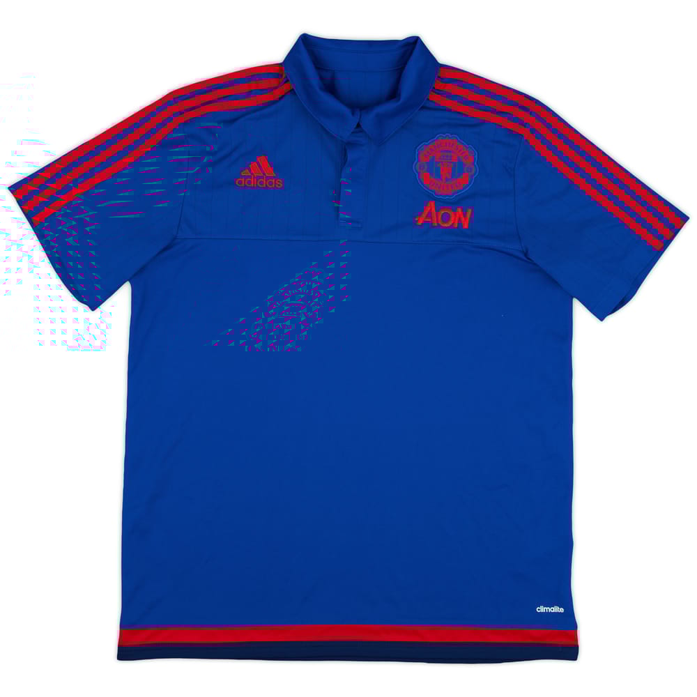 2015-16 Manchester United adidas Polo Shirt - 9/10 - (L)