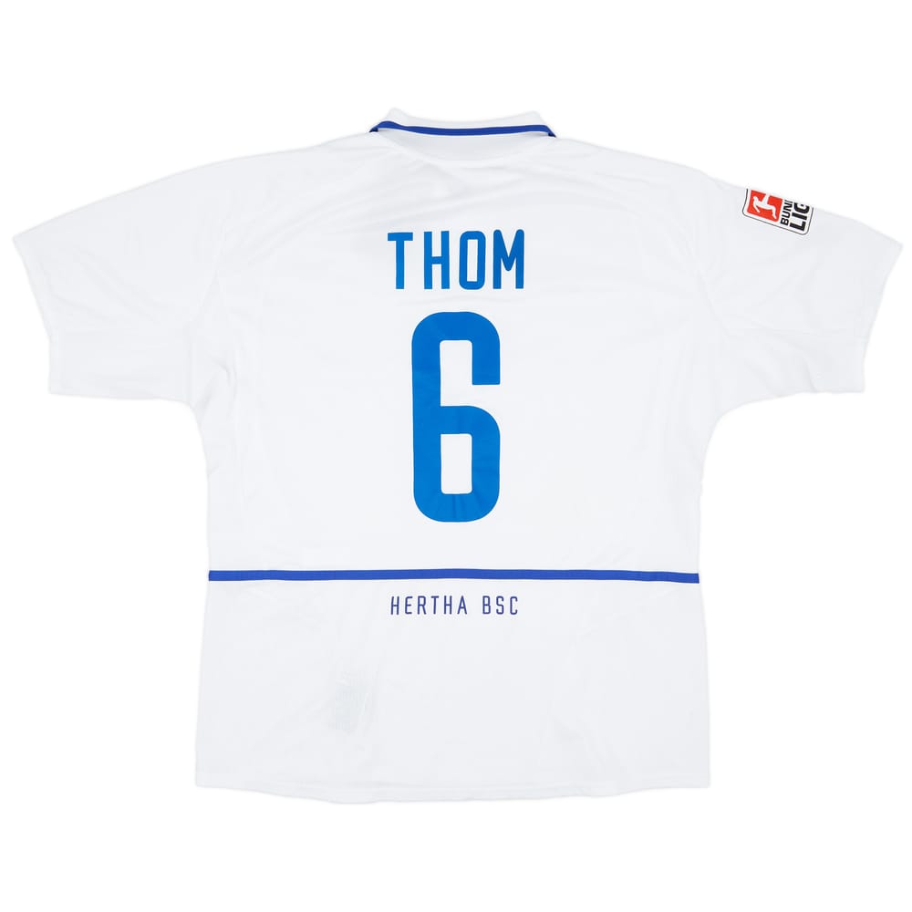 2002-04 Hertha Berlin Away Shirt Thom #6 - 8/10 - (XL)