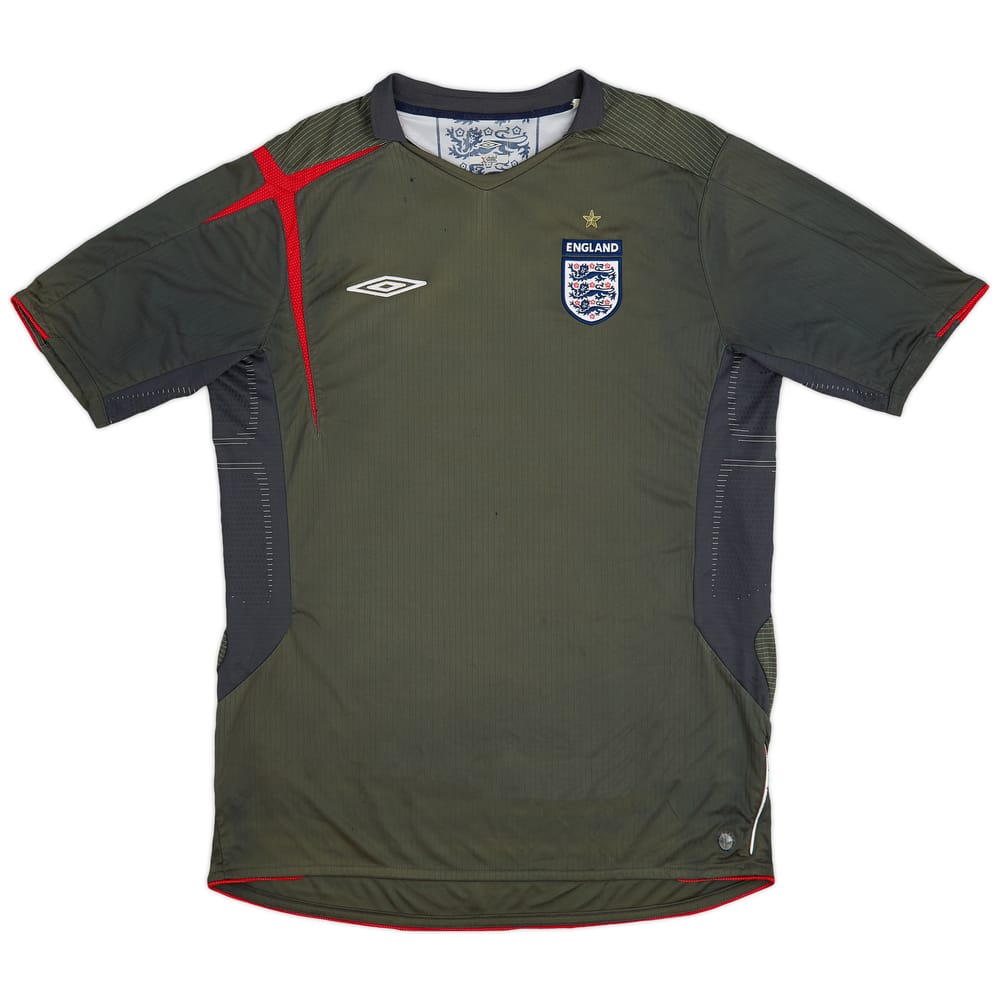 2005-06 England GK S/S Shirt - 4/10 - (L)