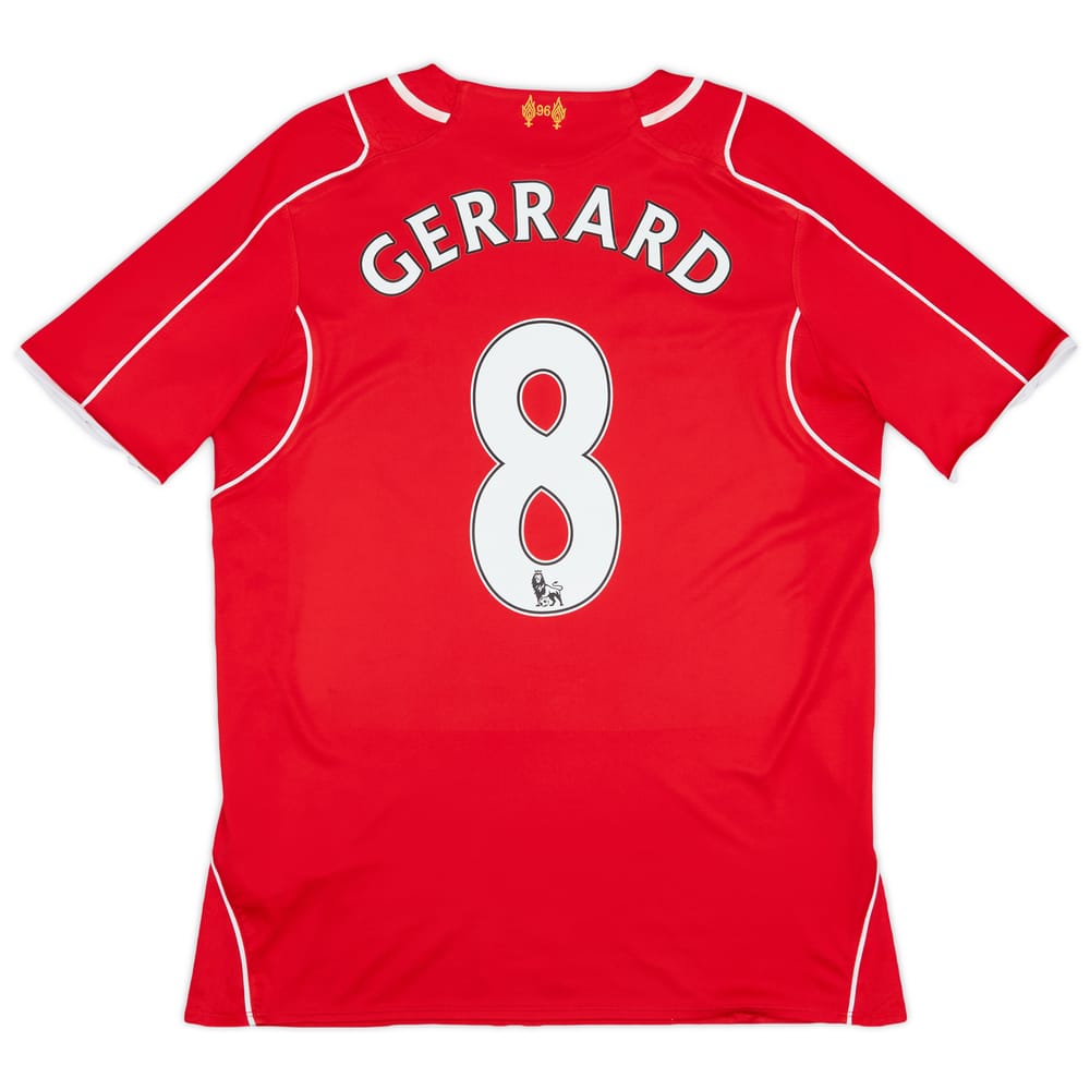 2014-15 Liverpool Home Shirt Gerrard #8 - 6/10 - (M)