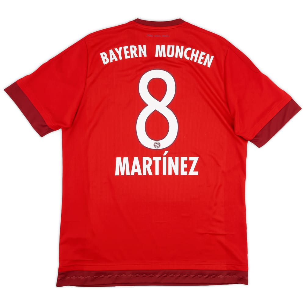 2015-16 Bayern Munich Home Shirt Martinez #8 - 9/10 - (L)
