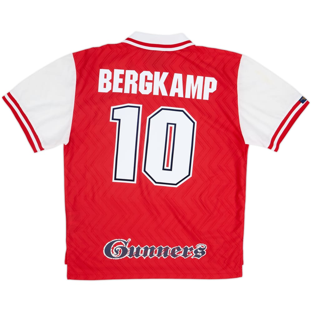 1996-98 Arsenal Home Shirt Bergkamp #10 - 7/10 - (XL)