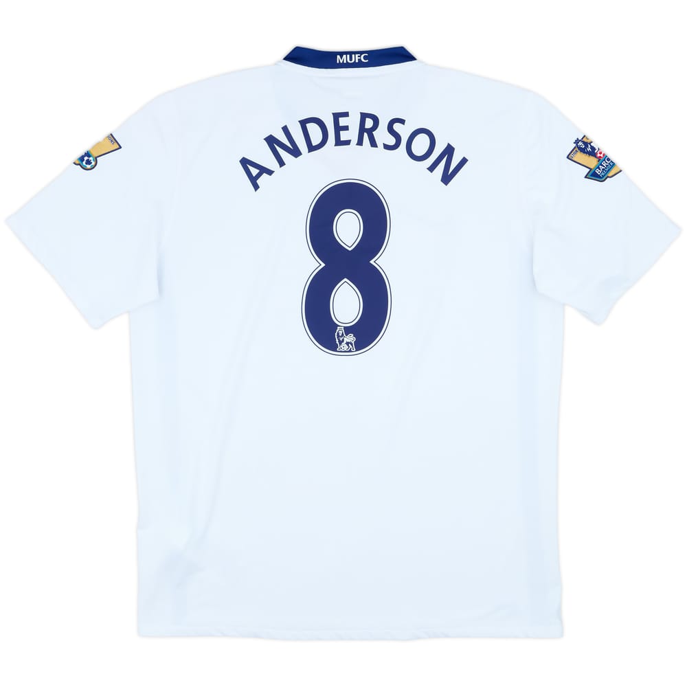 2008-10 Manchester United Away Shirt Anderson #8 - 8/10 - (L)