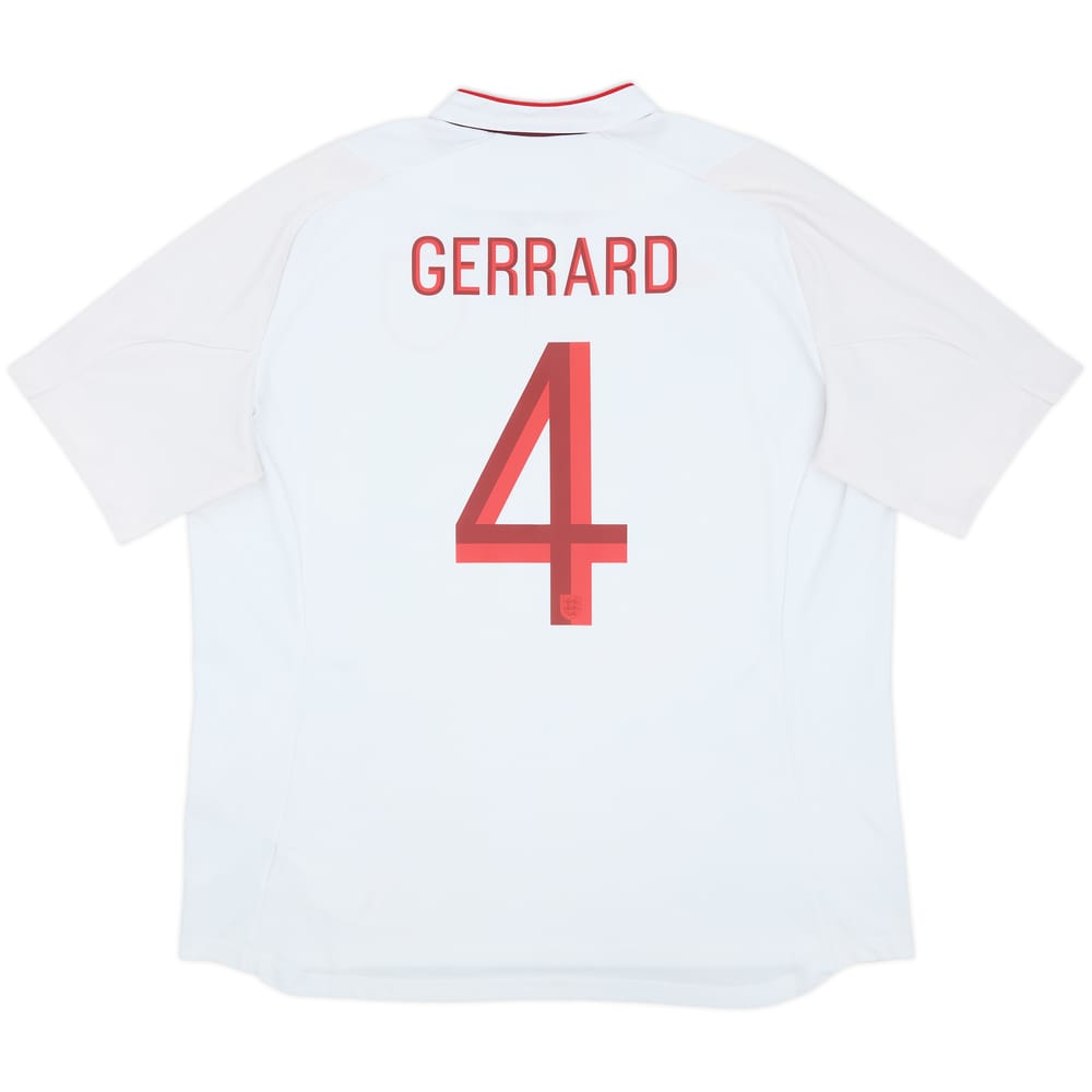 2012-13 England Home Shirt Gerrard #4 - 7/10 - (3XL)