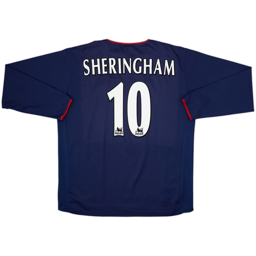 2003-04 Portsmouth Away L/S Shirt Sheringham #10 - 8/10 - (XL)