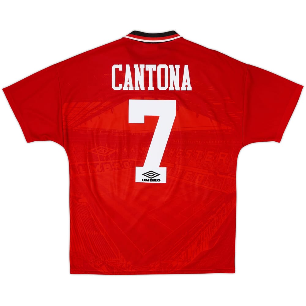 1994-96 Manchester United Home Shirt Cantona #7 - 8/10 - (M)
