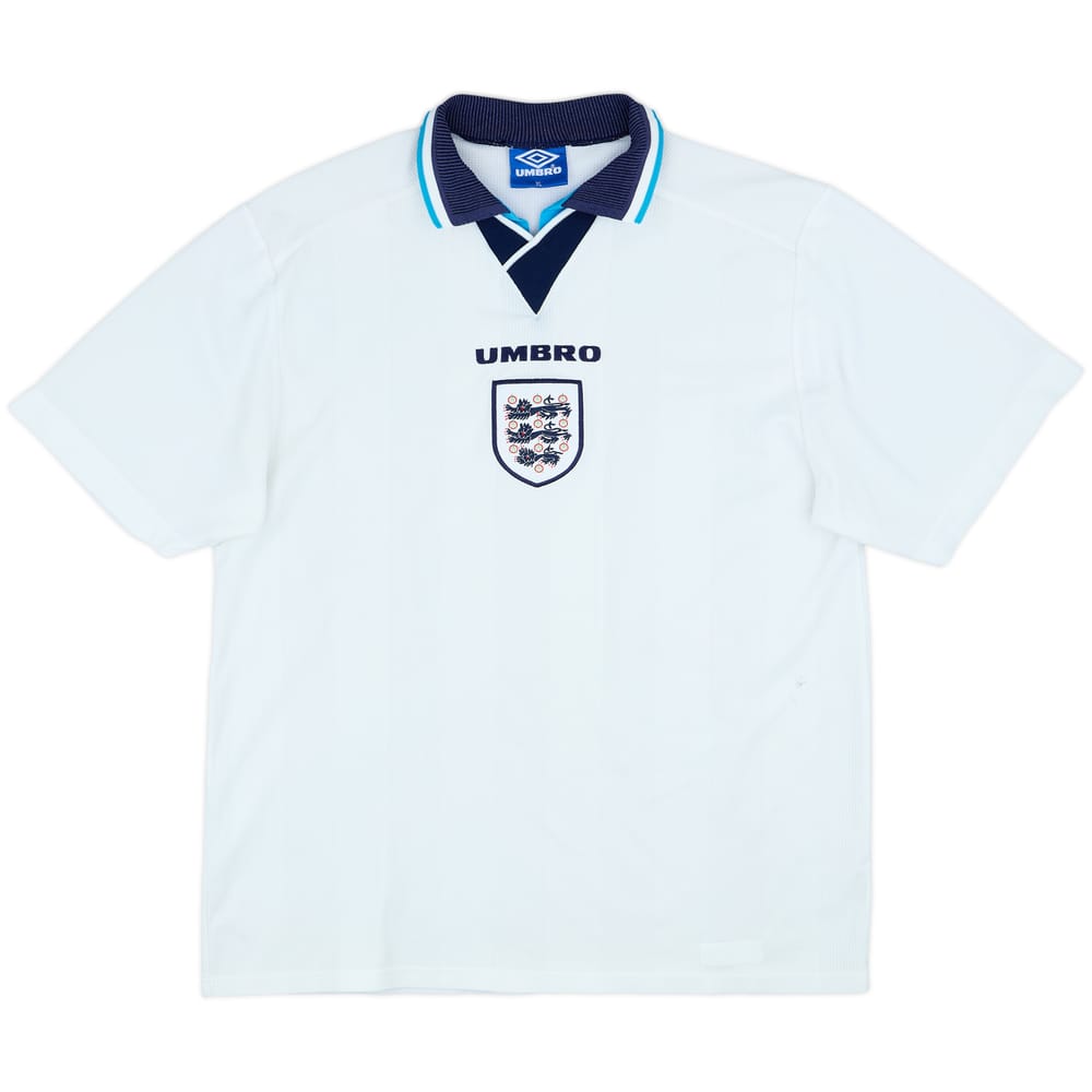 1995-97 England Home Shirt - 5/10 - (XL)