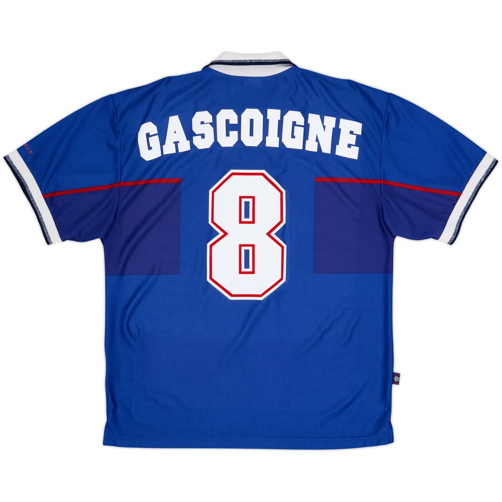 1997-99 Rangers Home Shirt Gascoigne #8 - 6/10 - (L)