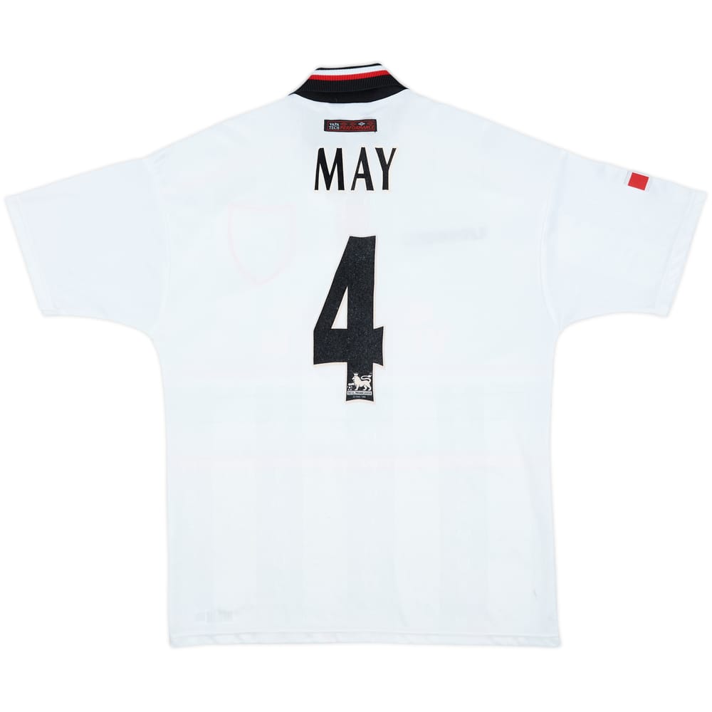 1997-99 Manchester United Away Shirt May #4 - 8/10 - (M)