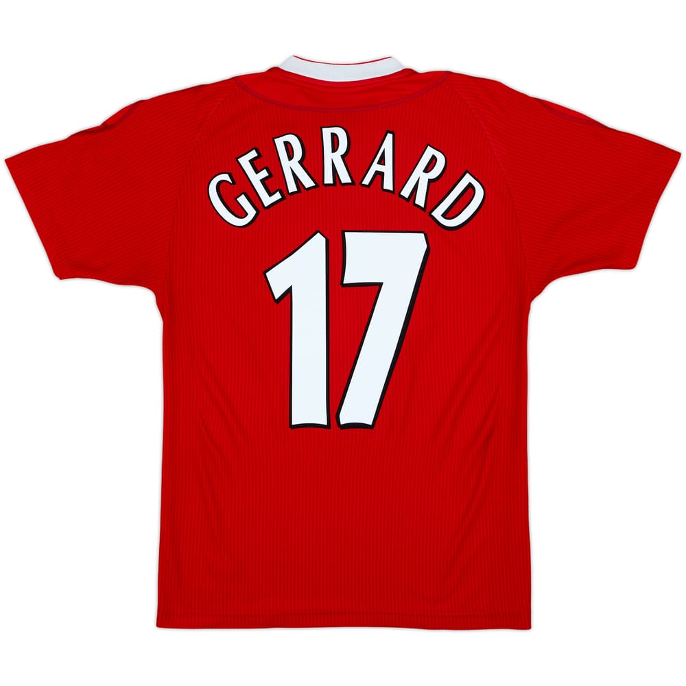 2002-04 Liverpool Home Shirt Gerrard #17 - 7/10 - (S)