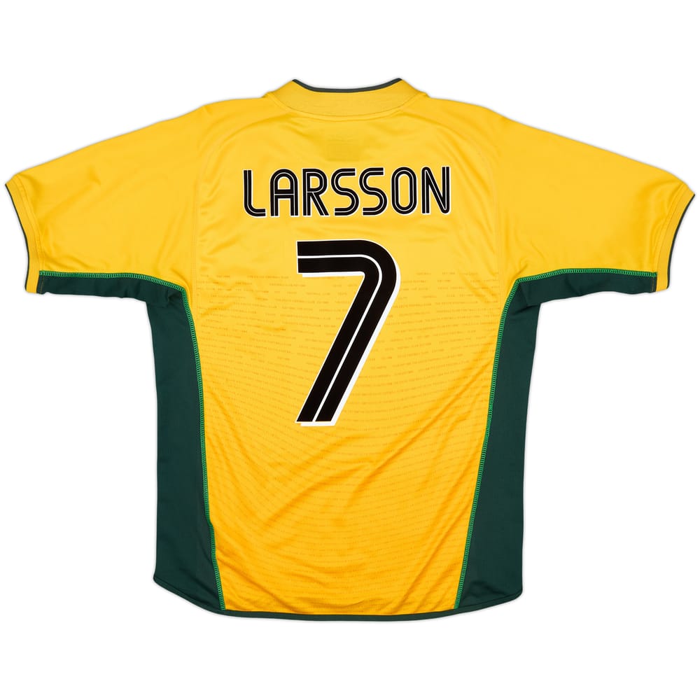 2002-03 Celtic Away Shirt Larsson #7 - 8/10 - (M)