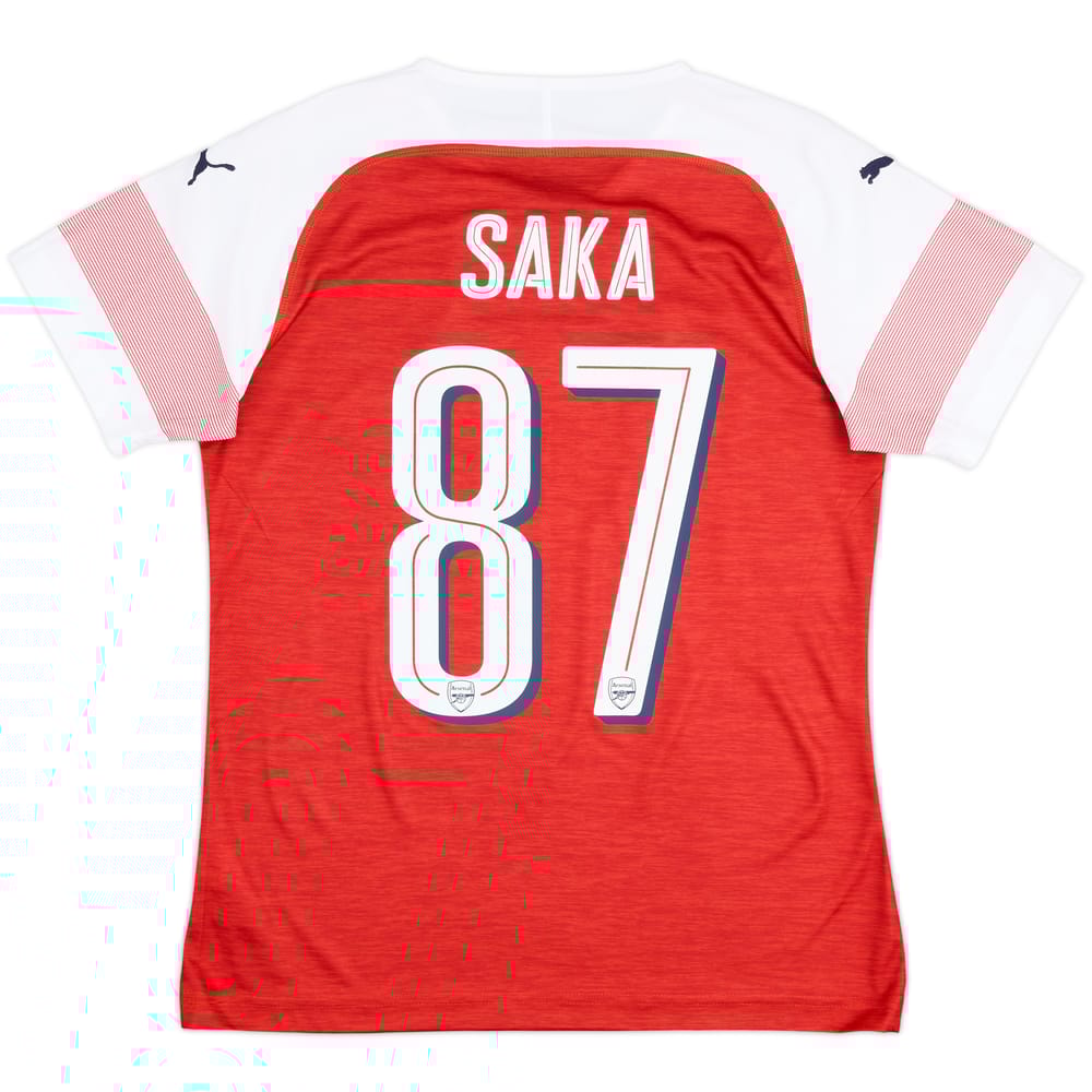 2018-19 Arsenal Home Shirt Saka #87 - 9/10 - (Women's M)