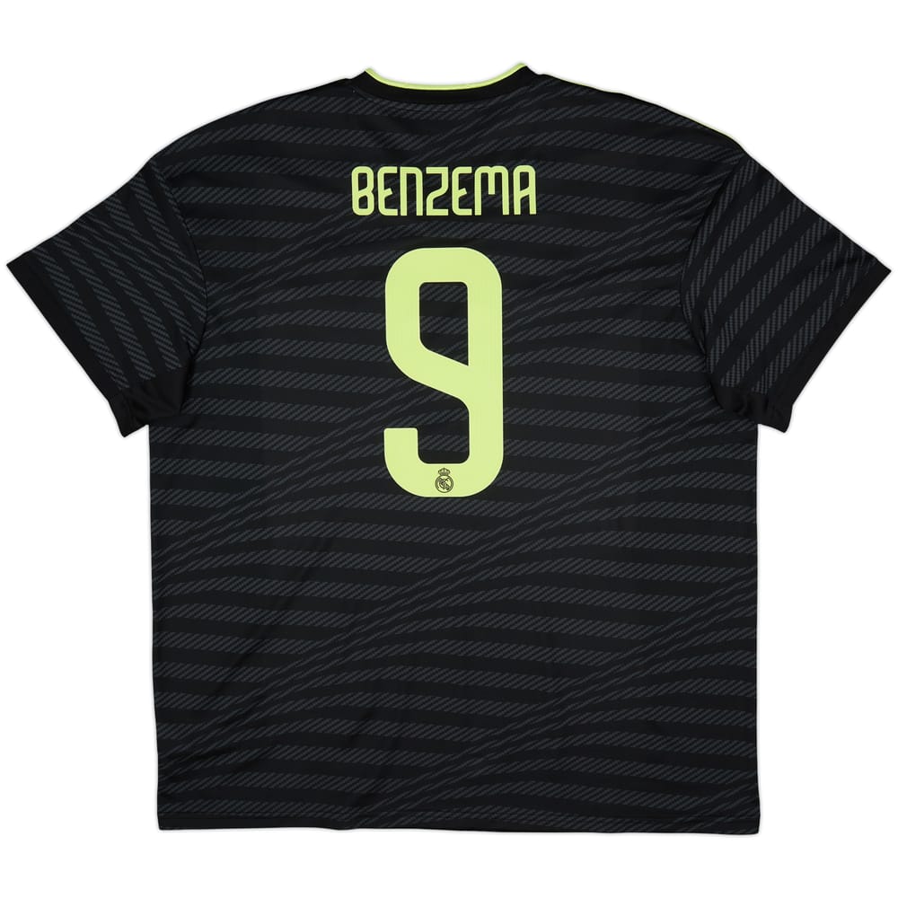 2022-23 Real Madrid Third Shirt Benzema #9 - 9/10 - (XXL)