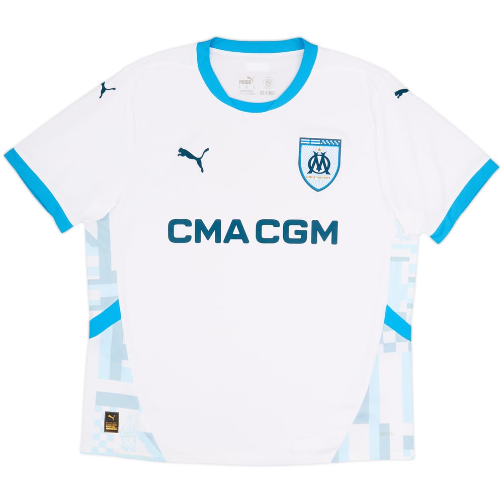 2024-25 Olympique Marseille Home Shirt - 10/10 - (XL)