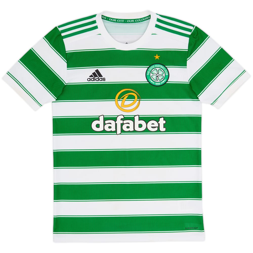 2021-22 Celtic Home Shirt - 9/10 - (XS)