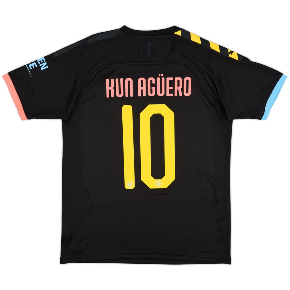 2019-20 Manchester City Away Shirt Kun Aguero #10 - 9/10 - (M)