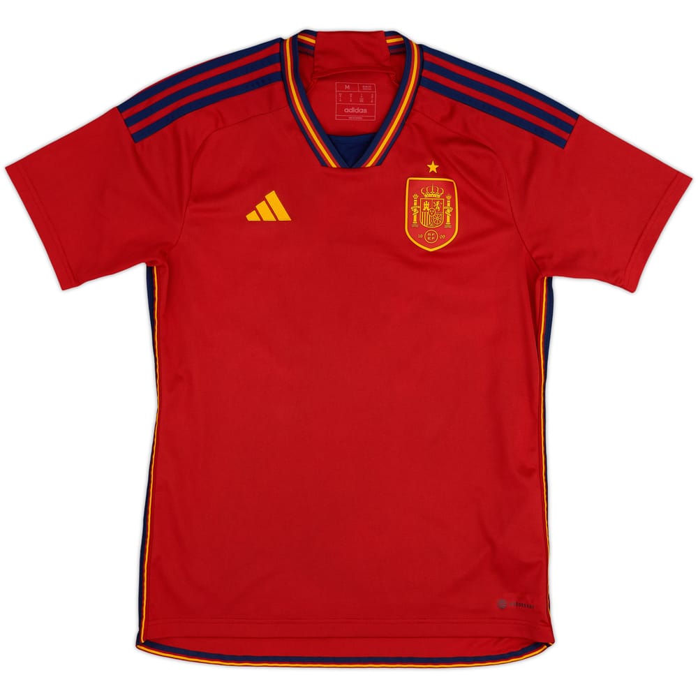 2022-23 Spain Home Shirt - 8/10 - (M)