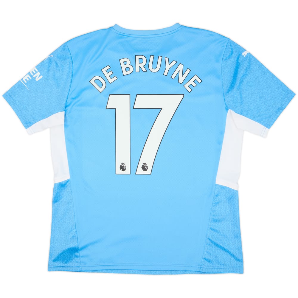 2021-22 Manchester City Home Shirt De Bruyne #17 - 9/10 - (L)