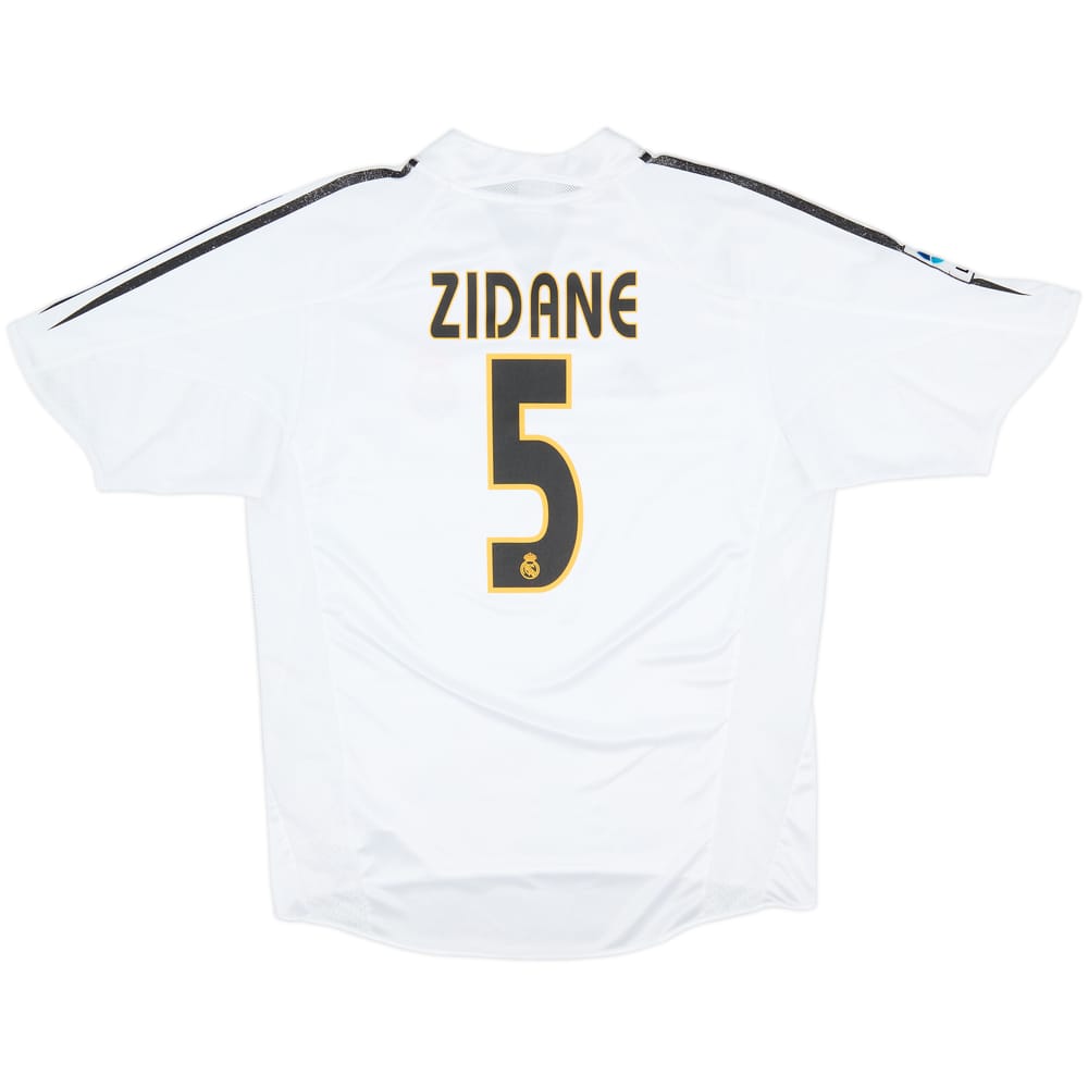2004-05 Real Madrid Home Shirt Zidane #5 - 5/10 - (L)