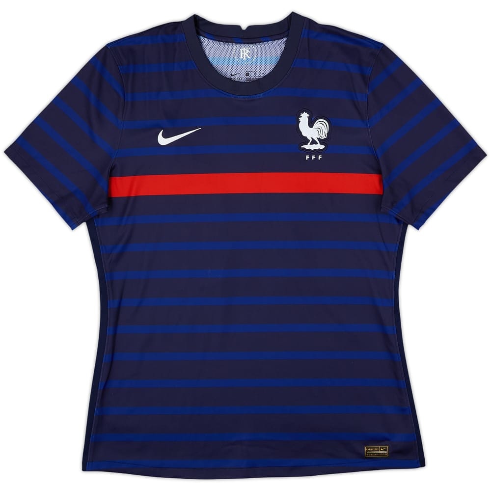 2020-21 France Home Shirt #19 - 9/10 - (XL)